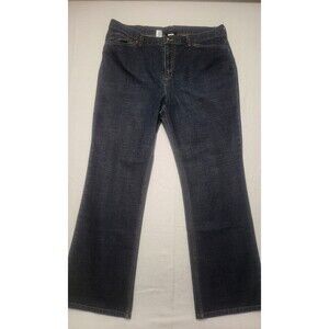Jones New York Sport Womens Premium Flare Stretch Blue Jeans  Size 16